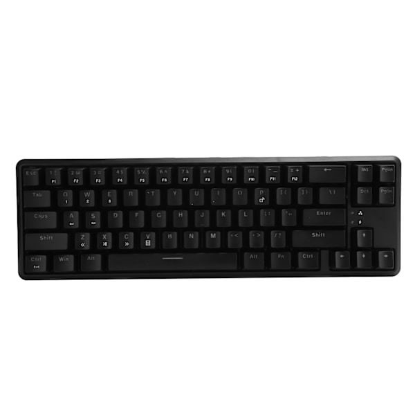 Ajazz tangentbord Bluetooth trådbunden 2-läges bakgrundsbelyst mekanisk spelkontor material K680TBlack