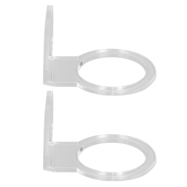 2 stk. Liten Ballstativ Akryl Robust Holdbar Høy Stabilitet Sportsball Displaystativ for Tennis Softball Baseball Transparent