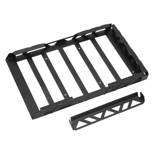 RC-biltaksbagagehållare för 1/10 fjärrkontroll Crawler Car Universal Metal Luggage Carrier Svart