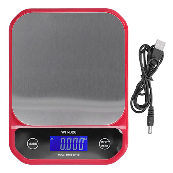 WH-B28 10kg/1g LCD-keittiövaaka elektroninen digitaalinen vaaka kotikäyttöön