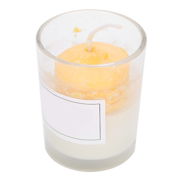 Glass Cup Aromaterapi Duftlys Bankett Bryllups Lysestake Hjemmedekorasjon Gul