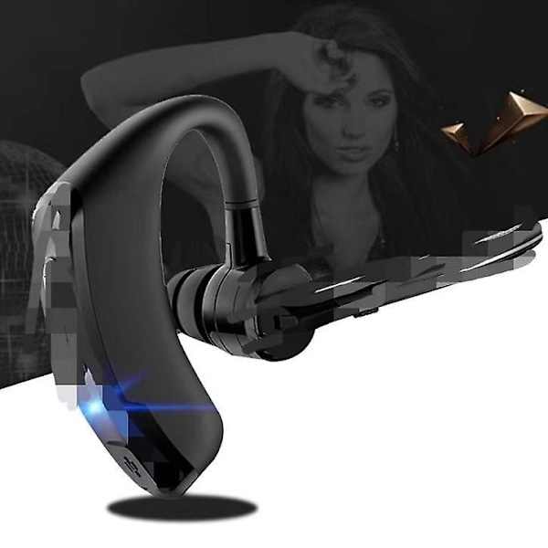 Bluetooth Headset med Forbedret Opkaldskvalitet - 80% Støjreduktion, 2-mikrofonteknologi - Perfekt til Støjende Omgivelser