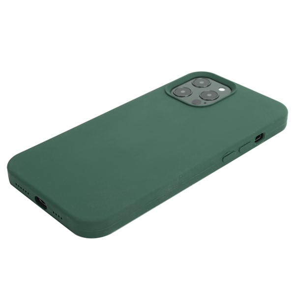 Nestekännykän kuori nestemäisestä silikonista, iskunkestävä puhelimen suojakotelo iPhone 12 ProMaxille, vihreä
