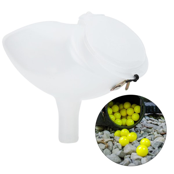 Förtjocka PP Plast Transparent Paintball Hopper med Elastisk Speed ​​Feed Slitstark