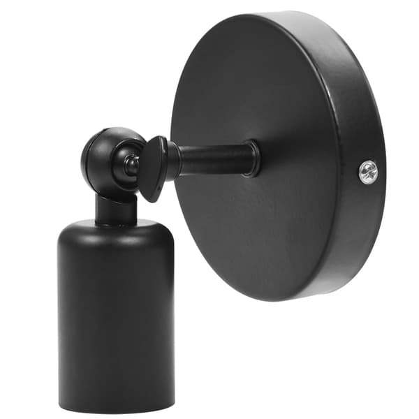 Retro Væglampe Bar Kaffebar Korridor Lampeholder med E27 Fatning (Sort)