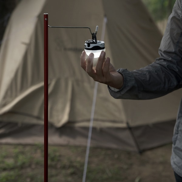 Utomhus Campingbord Fällbar Lampa Pol Bärbar Lykta Ljusklämma Fäste med Klämma för Utomhus Picknick Vandring Fiske