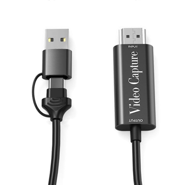 Høydefinisjons Spill Videoopptak HDMI-kompatibel USB Type A / C Inngang Utgang