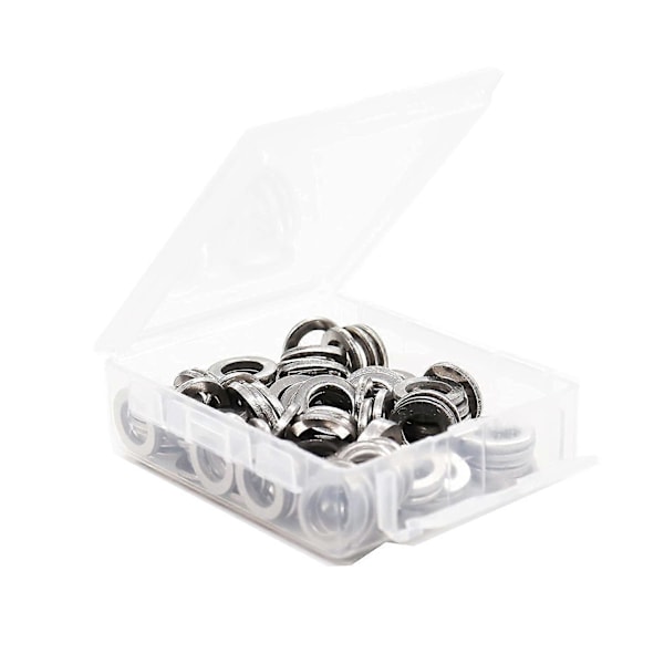 100 stk. M5 ID 15 mm OD 1,2 mm Tykkelse Store Flade Skiver til Skruer Bolte, 304 Rustfrit Stål / 18-8, Hardware Monterings Tilbehør Metalpakning, Almindelig