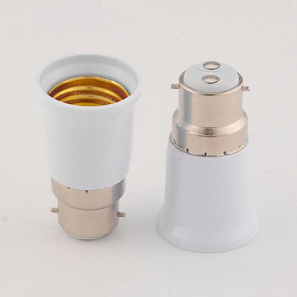 Pæresokkel Konverter, Lys Sokkel Konverter B22 til E27 Pære Skrue Pære Adapter Lampe Sokkel Holder 4 stk