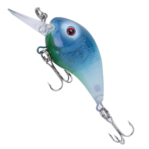 8 cm muovinen LED-salamavalo yökalastusuistin Crankbait Fishing Hard Swimbait (sininen)