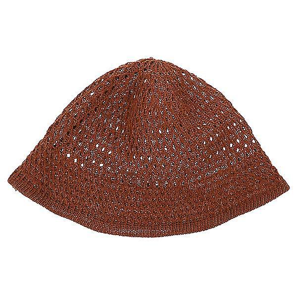 Caramel Straw Bucket Hat for kvinner