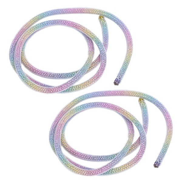 2 st Rhinestone Trim 6mm/0.2in DIY Sy Dekoration Kläder Tillbehör för Bröllopsklänning Vit Mesh Färgade Rhinestones