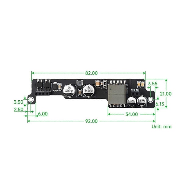 POE-MODUL Strømforsyning Over Ethernet Utvidelseskort for