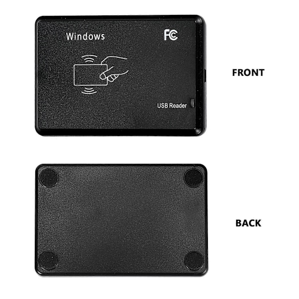 USB Proximity Reader ID-kort RFID-nøgle 125KHz Døradgangskontrol til hjemmesikkerhed + USB-kabel