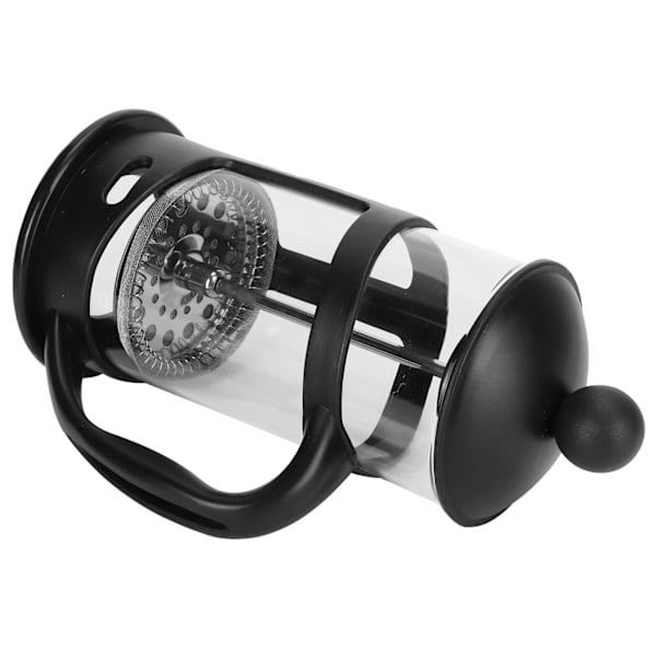 Kaffe- och tekanna i borosilikatglas med hög temperaturbeständighet, 350 ml, svart
