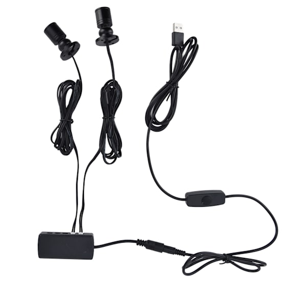 Displayskaplys USB-drevet Dimbar, rund liten LED-skaplampe for garderobeutstillingshall1 for 8