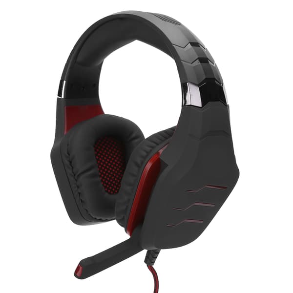 GT85 LED 3,5 mm gaming-hovedtelefon med mikrofon, computer, mobiltelefon, USB-kablet headset