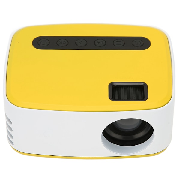 Mini Projektor LED WiFi USB-tilkobling 1080P Innebygd høyttaler Bærbar projektor for hjemmekino Camping Reise 100‑240VUS Plugg 100‑240V