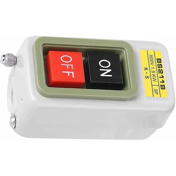 Päälle/Pois Painonappikytkin, 3P AC 220V/380V BS211B Itselukittuvat Osat Pysäytyskytkintarvikkeet