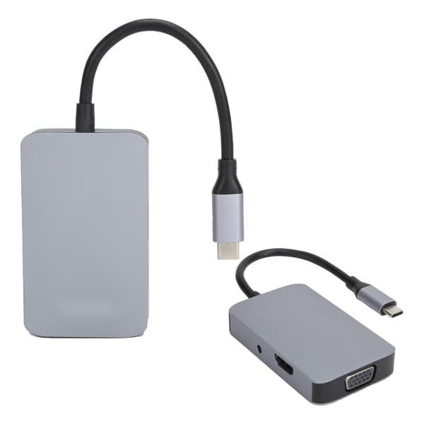USB-sovitin tietokoneen laajennus Type-C–HUB-sovitin tietokoneelle ja älypuhelimelle Type-C-liitännällä