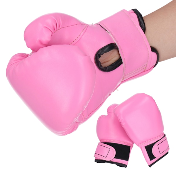 2 stk. Børneboksehandsker Træning Kamp Sparring Punching Kickboxing Handsker Fuchsia