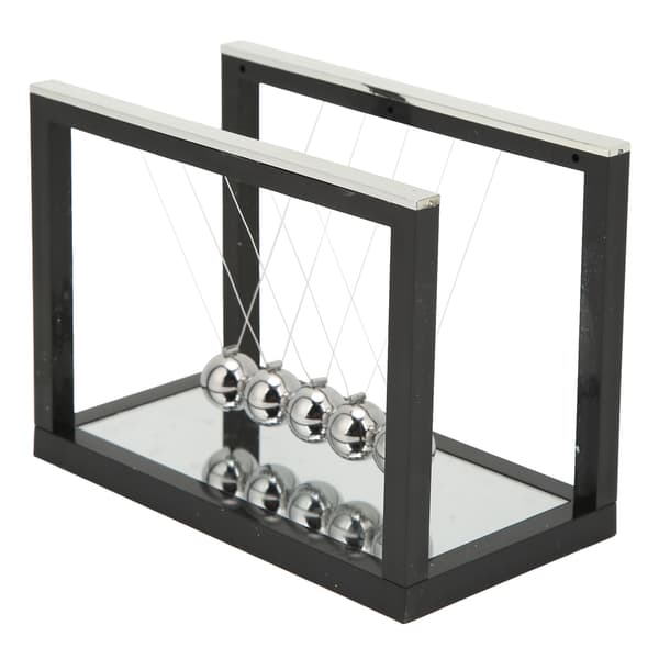 Pendulbold Elegant Stilfuldt Design Spejlstil Sort Svingende Bold Dekompression Legetøj til Skrivebordsdekoration Gave
