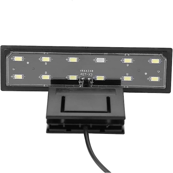 LED Akvarielys, Akvarieclipslampe, Slank LED Akvarielys, Maksimal Installationsglas Tykkelse: 5mm (EU)
