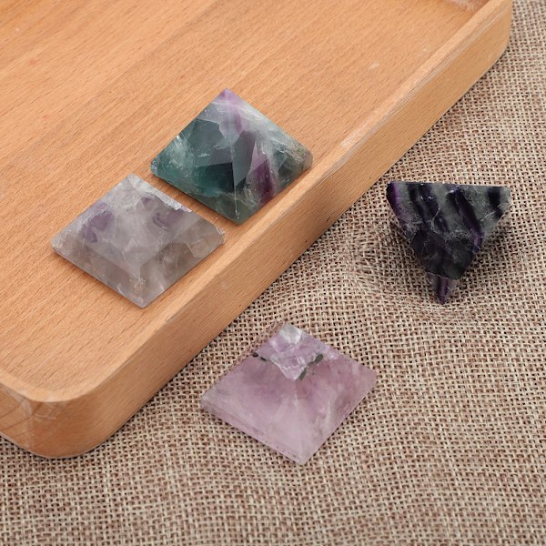 100 % naturlig Lapis Lazuli Sten Kvarts Kristall Pyramid Healing Reiki Chakra Energy Tower Decoration