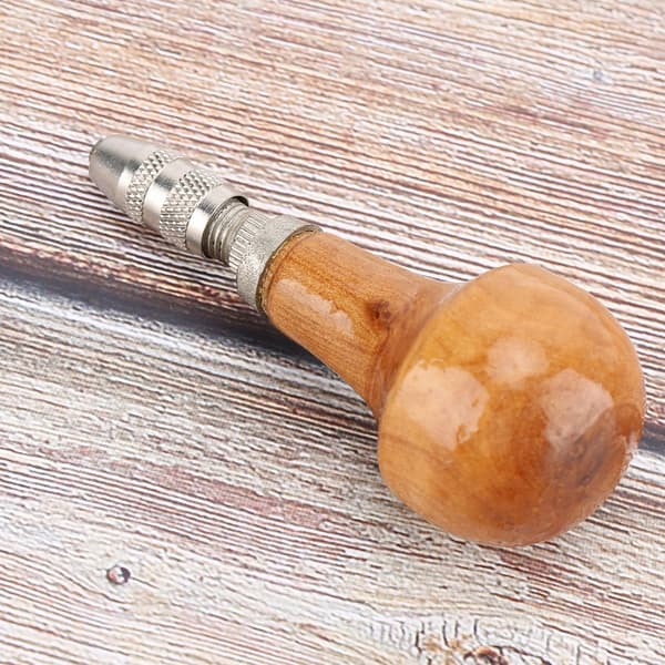 Håndbor med trehåndtak for DIY smykker, trearbeid og trehåndverk