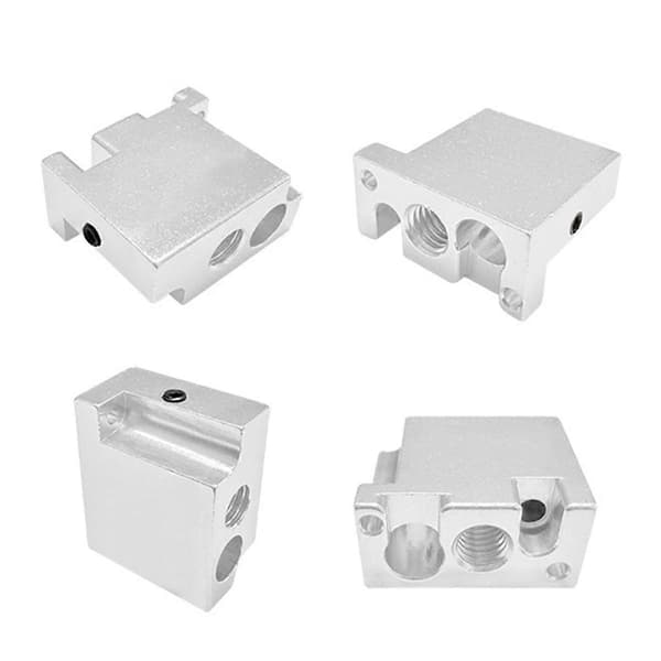 Til V400 3D-printer Hotend Dyse Ekstruder Dele Printhoved Messing Varmeblok Hals Kobberbelagt As Shown