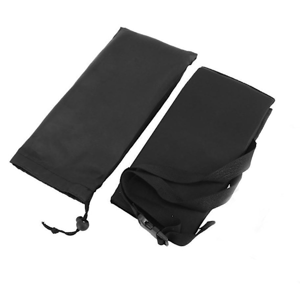51cm*21.5cm Fodstøtte, Justerbar Flyfodstøtte Rejse Fodstøtte til Flyrejse Fodstøtte til at slappe af dine fødder og ben (Sort)
