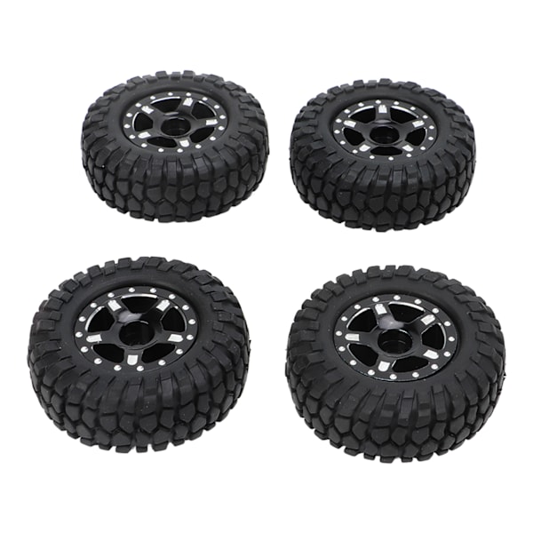 RC-bilhjul och däck för Axial SCX24 modell 1/24 fjärrstyrd bil uppgraderingstillbehör svart