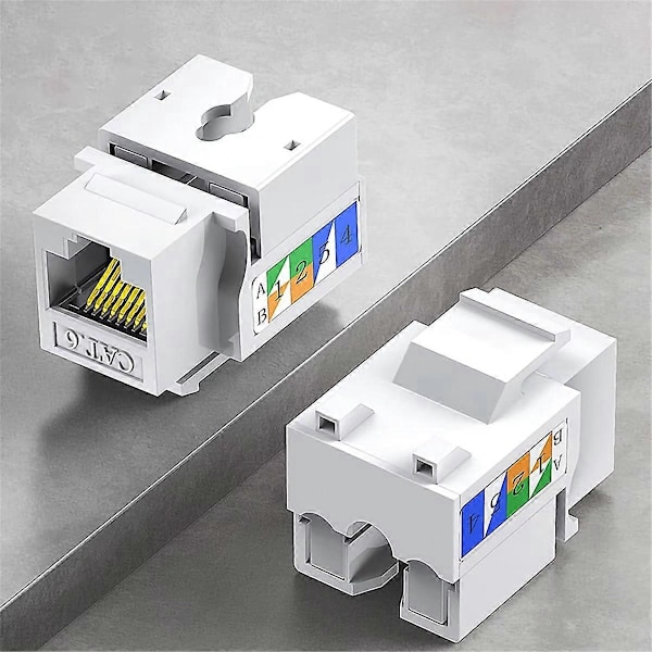 10 st Cat6-uttag, Ethernet Punch Down-kontakt, kompatibel Cat5/5e/6