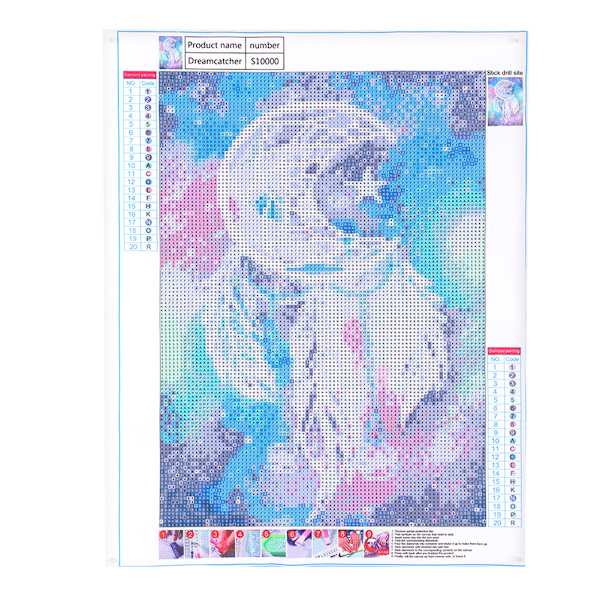DIY 5D Diamantmaleri Broderikors Sting Hjem Kunst Dekorativt Sett S10000