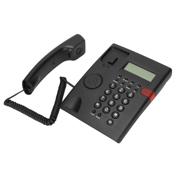 K010A-1 Bordtelefon med ledning Professionel fastnettelefon til kontor, hotel, hjem, udenrigshandel, sort