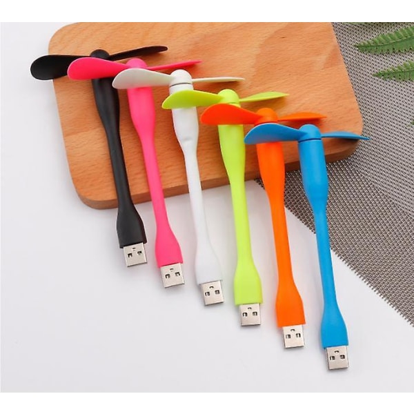 6-pack bærbare USB-smartphone-miniblæsere til køling på rejsen (blandet farve)