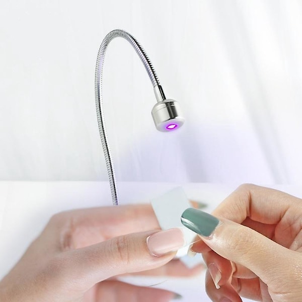 Bärbar Silver Svanhals UV LED Gel Nagellamp för Professionellt och Hemmabruk