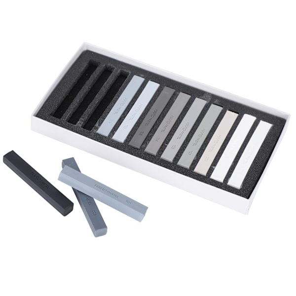 12 stk. farvede kridt sæt bløde skitser dedikeret assorterede farver maleri pastel stick