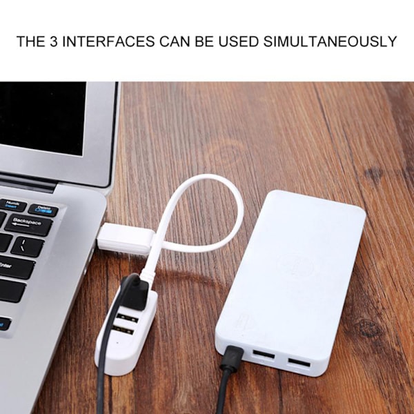 USB3.0 HUB 3-porters splitter, høyhastighets multiport-utvidelse ekspander splitter