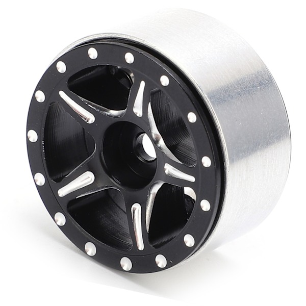 4 stk. RC aluminiumslegering Beadlock hjulnav til Axial SCX24 90081 1/24 RC bilopgraderingsdele sort