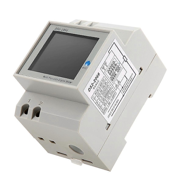 Din-kiskoon AC-monitori 6IN1 40-300V 100A Jännite Virta Tehokerroin