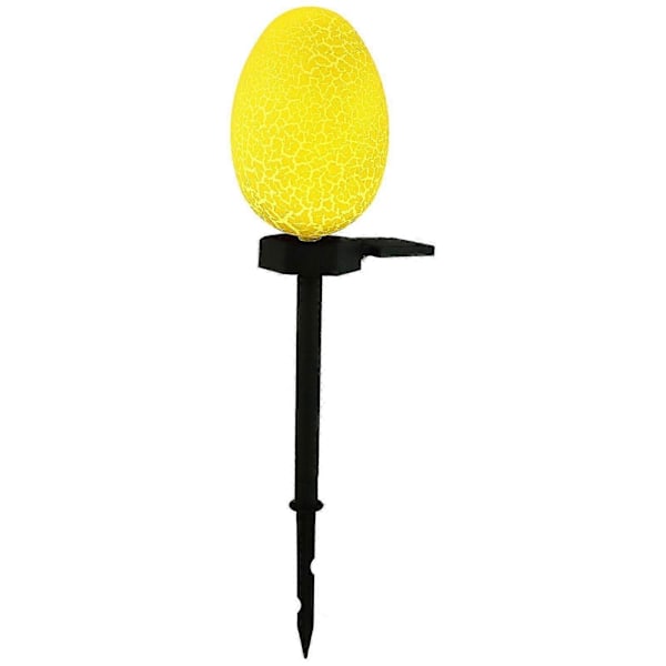 Påske Solcellelampe Udendørs Æg Lampe Påske Lampe Udendørs Solcellelampe Dekoration Gul
