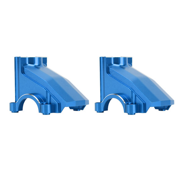 2 st RC-bilväxellåda husersättning för TRAXXAS 1/5 RC-bil aluminiumlegering fram och bak universal differentialkåpa blå