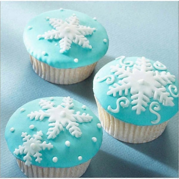 Jul Snöflinga Kakor Kexform Kolv Kakformar Jul Snö Muffin Tårtdekoreringsverktyg