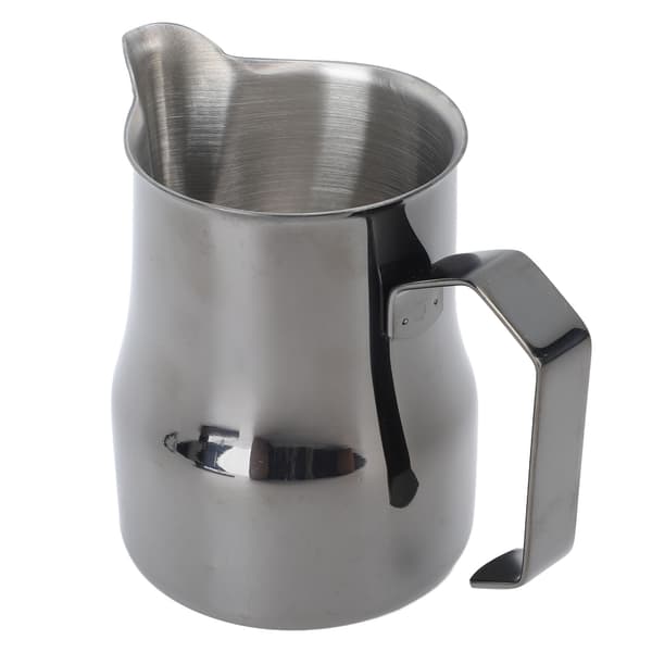 Mælkekande 450ML 304 Rustfrit Stål Skumkop Drypfri Kaffe Dampkande Titanium Sort