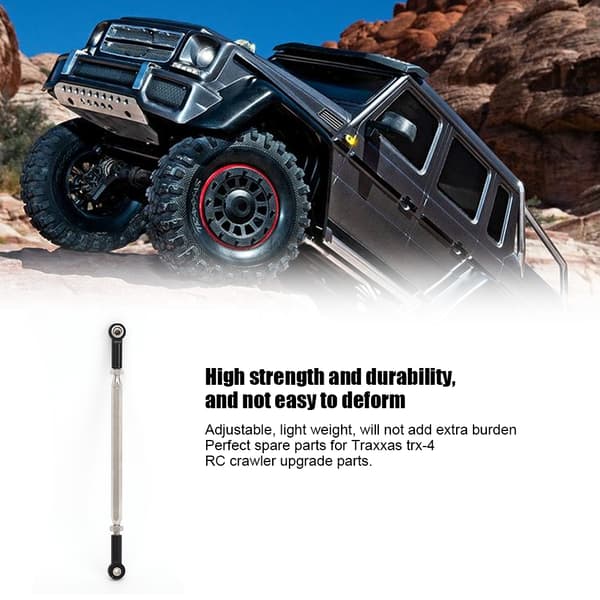 Professionelt styrestangssæt RC reservedele til Traxxas trx-4 RC Crawler Sort 8245BL