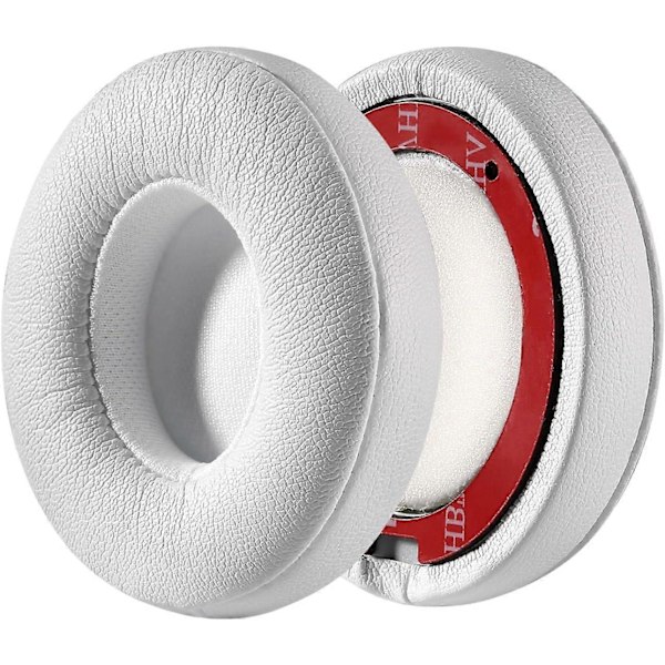 Erstatnings øreputer med proteinlær og memory foam for Beats Solo 2.0/3.0 trådløse on-ear hodetelefoner