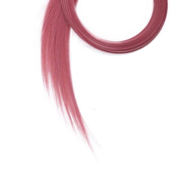 21,7 tommers farget hår extensions rett høydepunkter klips hår extensions for cosplay fest rosa
