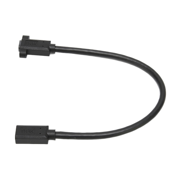 Mini DP til Mini DP-adapter Lille bærbar 8K Mini DP til Mini DP-testforlængerkabel til computer med fastgørelsesskruehuller