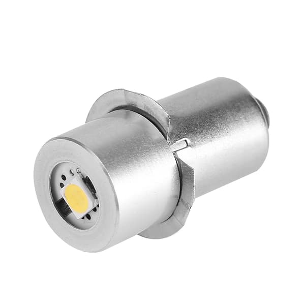 1 stk P13.5S 1W LED erstatningspære for lommelykt, arbeidslampe (6V)